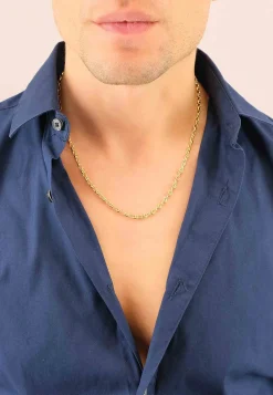 Collier Schiffsanker Collier Gelbgold 750, 4.5mm, 45cm