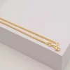 Collier Schlange Gelbgold 750, 1.6mm, 40cm