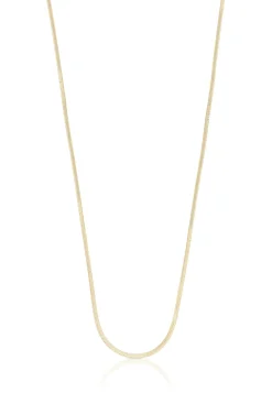Collier Schlange Gelbgold 750, 1mm, 42cm