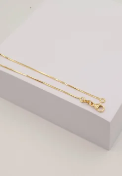 Collier Schlange Gelbgold 750, 1mm, 42cm