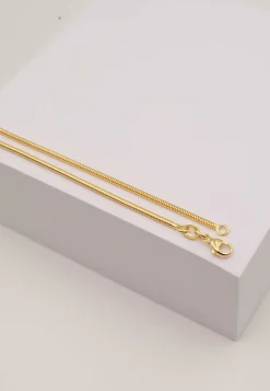 Collier Schlange Gelbgold 750, 1.6mm, 55cm