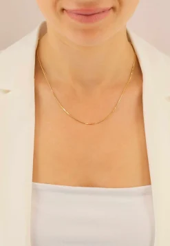 Collier Schlange Gelbgold 750, 1mm, 42cm