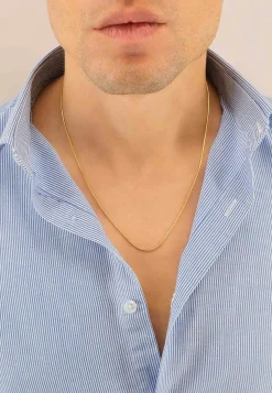 Collier Schlange Gelbgold 750, 1.2mm, 40cm