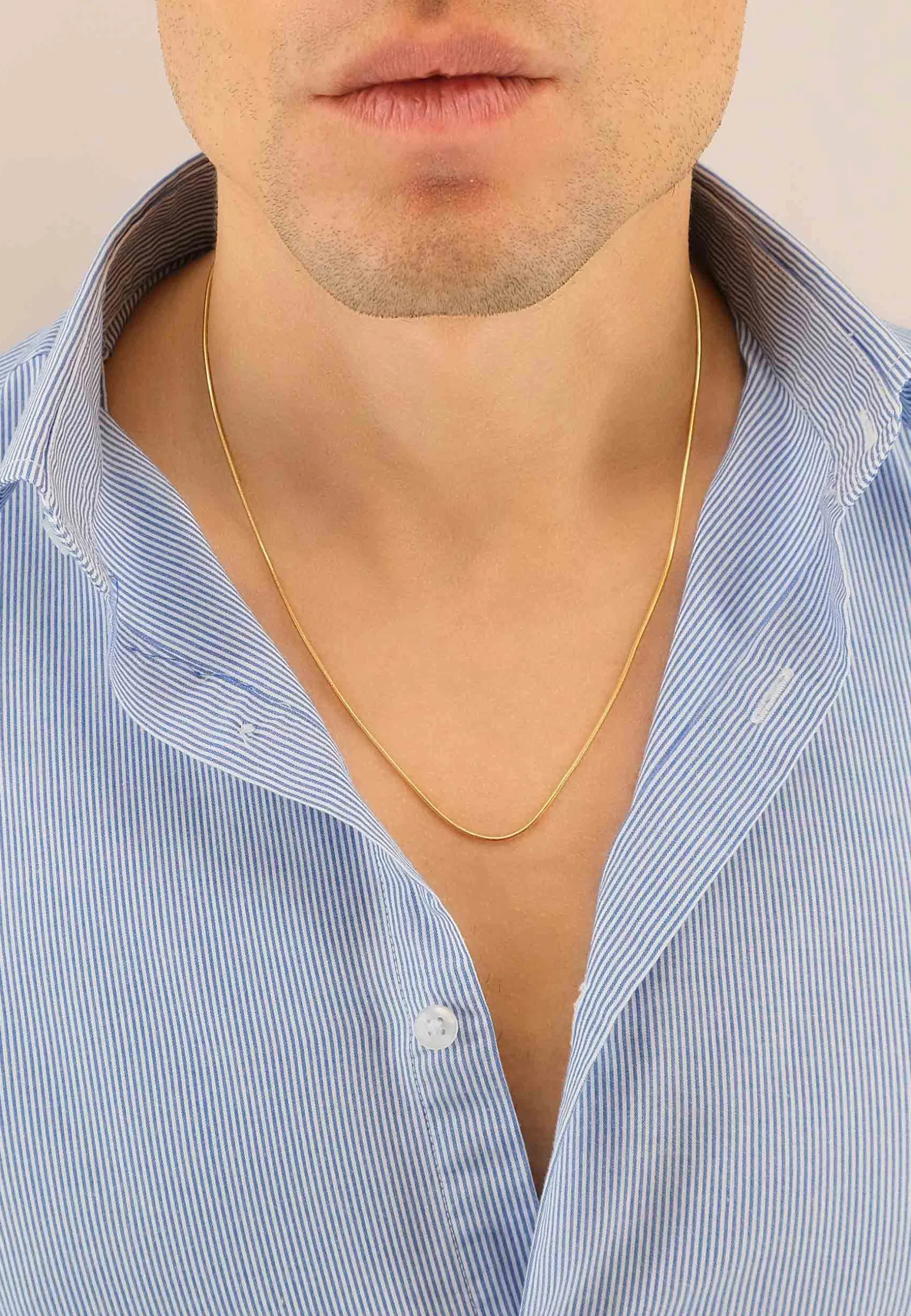 Collier Schlange Gelbgold 750, 1.2mm, 40cm