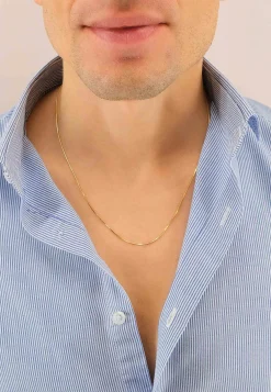 Collier Schlange Gelbgold 750, 1mm, 42cm