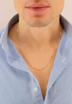 Collier Schlange Gelbgold 750, 0.8mm, 42cm