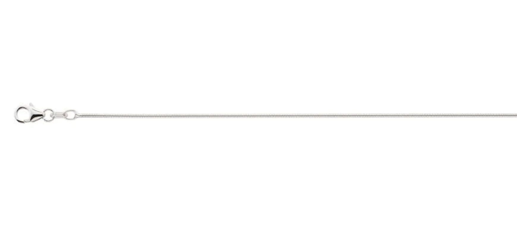 Collier Schlange Silber 925, 1.1mm, 38cm