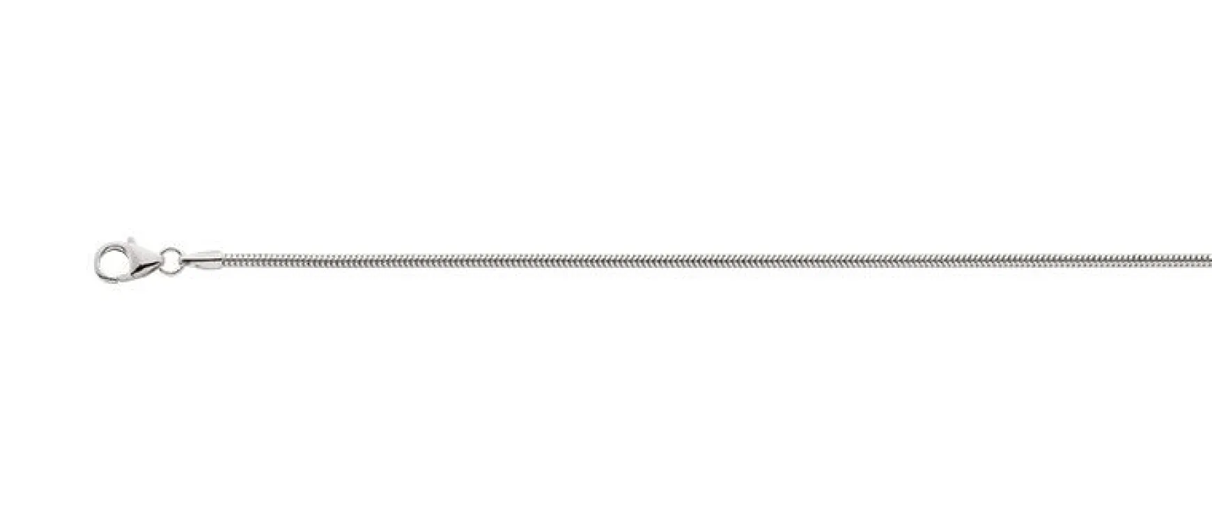 Collier Schlange Silber 925, 1.6mm, 55cm