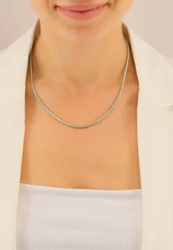 Collier Schlange Weissgold 750, 2.4mm, 45cm