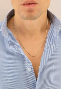 Collier Schlange Weissgold 750, 1.2mm, 45cm