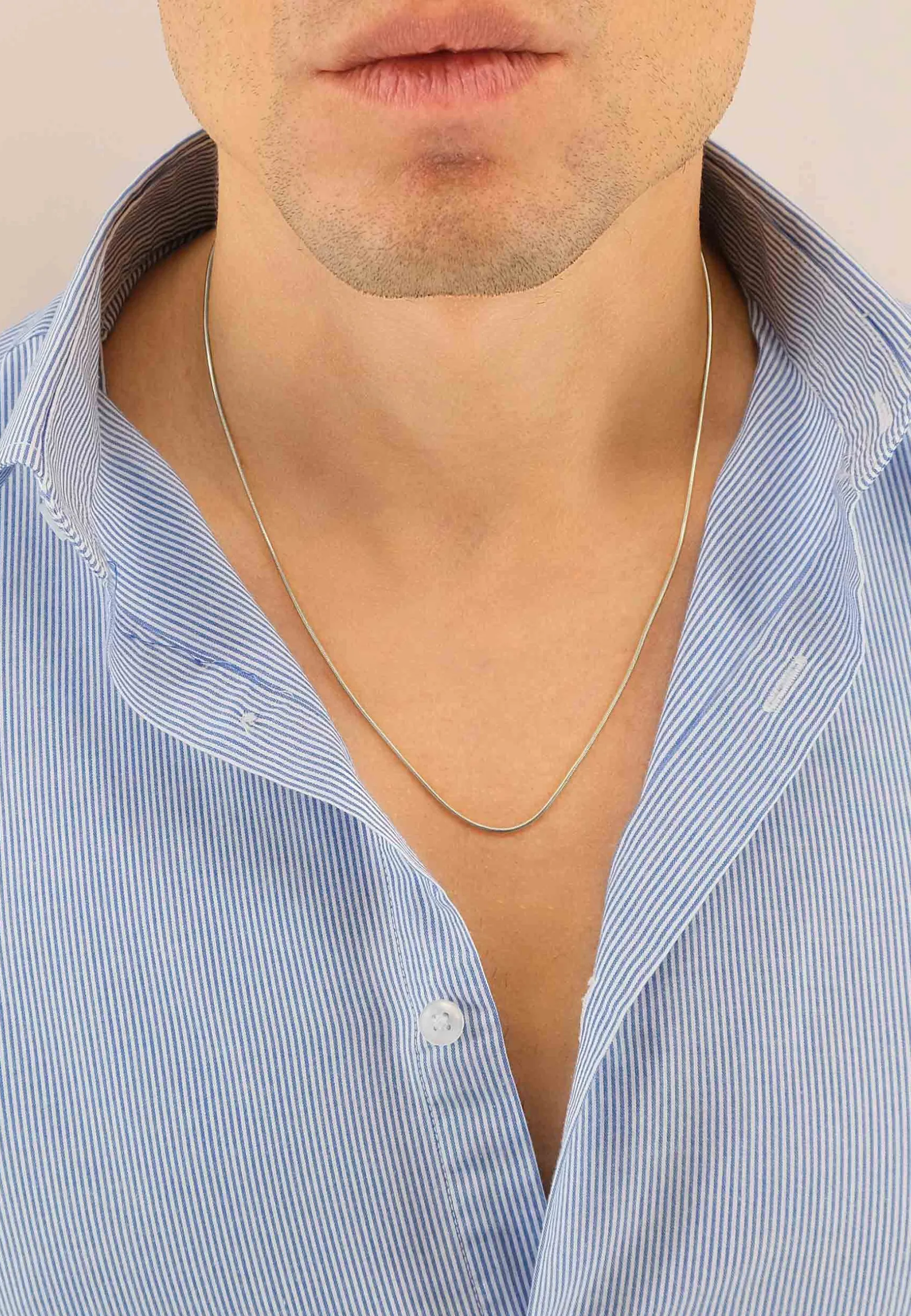 Collier Schlange Weissgold 750, 1.2mm, 45cm