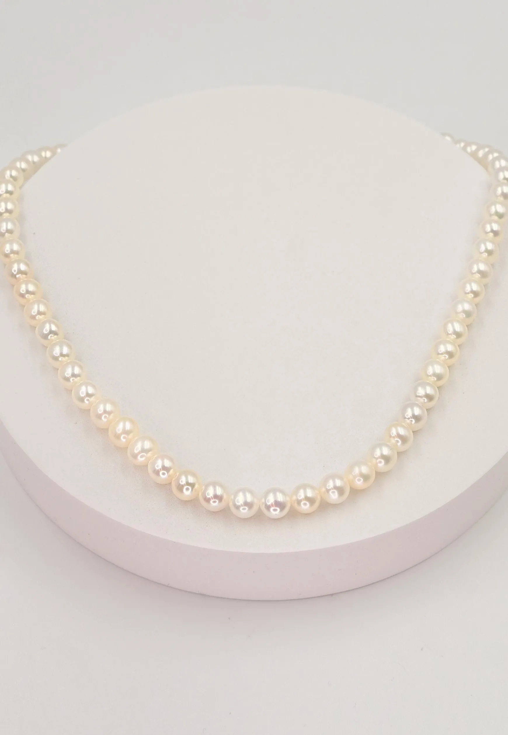 Collier Silber 925 Süsswasserperle 6-6.5mm