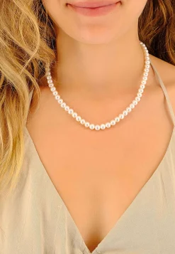 Collier Silber 925 Süsswasserperle 6-6.5mm