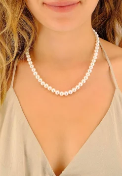 Collier Silber 925 Süsswasserperle 6-6.5mm