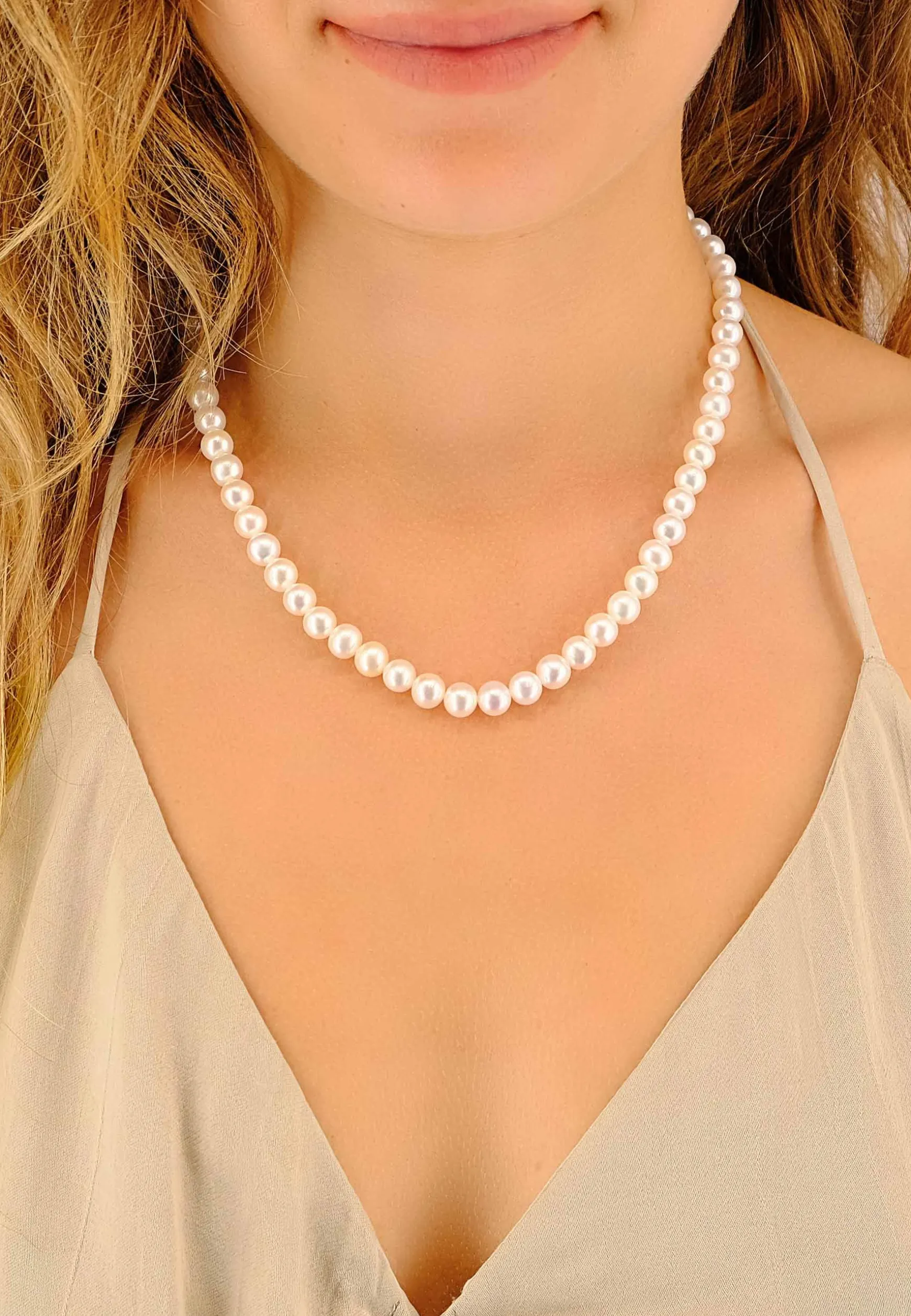 Collier Silber 925 Süsswasserperle 6-6.5mm