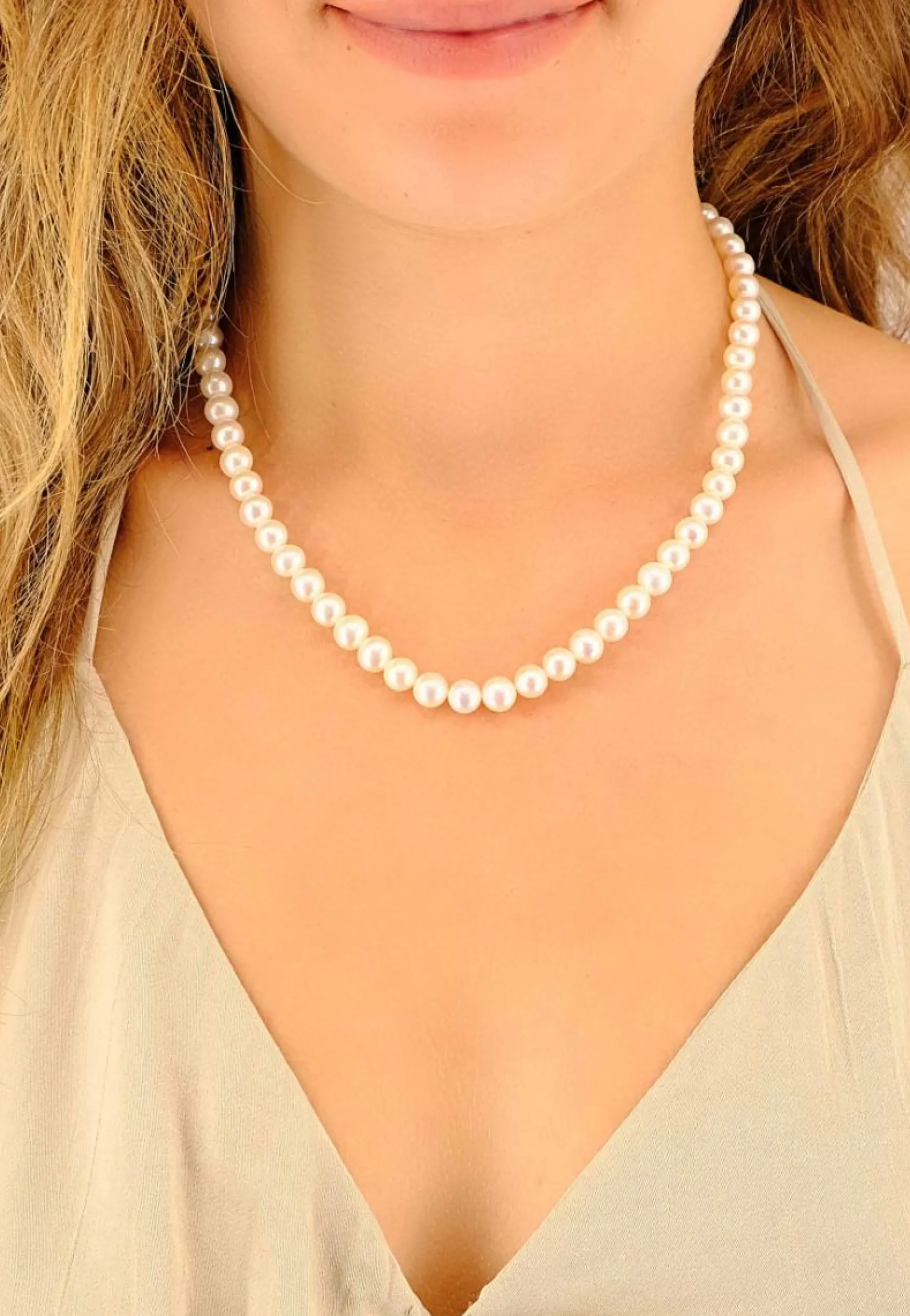 Collier Silber 925 Süsswasserperle 8-8.5mm