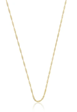 Collier Singapur Gelbgold 750, 1.2mm, 42cm
