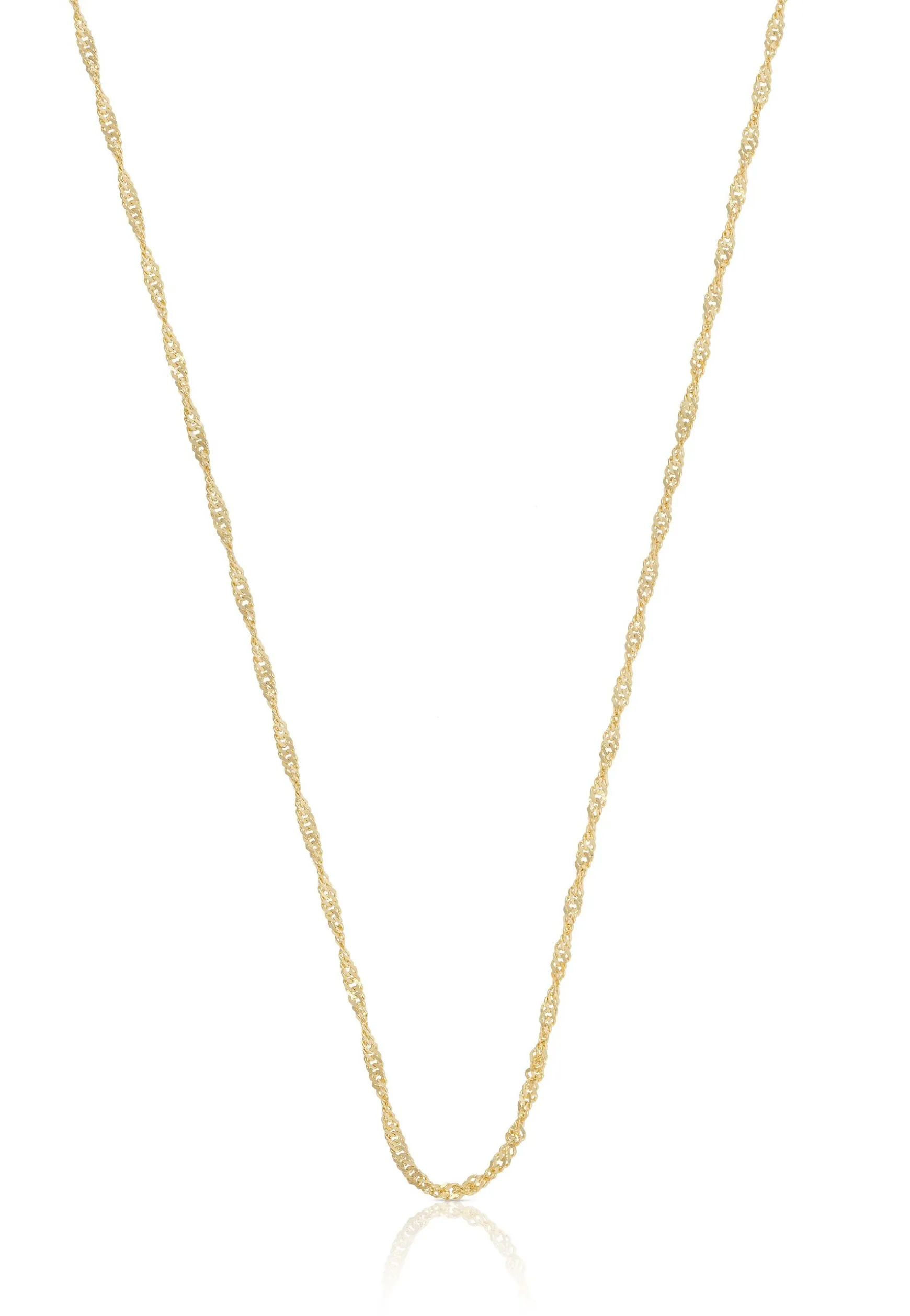 Collier Singapur Gelbgold 750, 1.2mm, 42cm