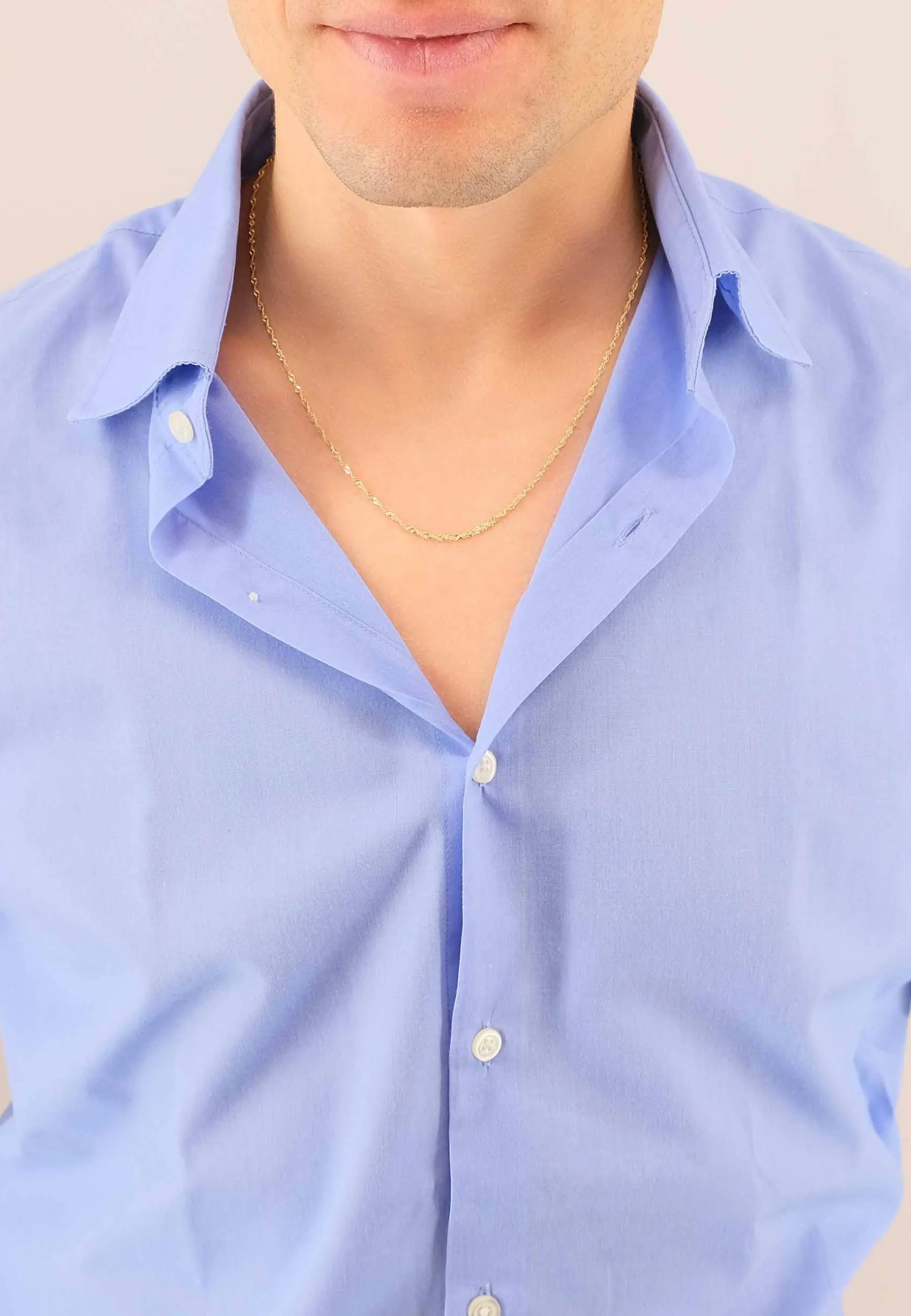 Collier Singapur Gelbgold 750, 1.8mm, 42cm