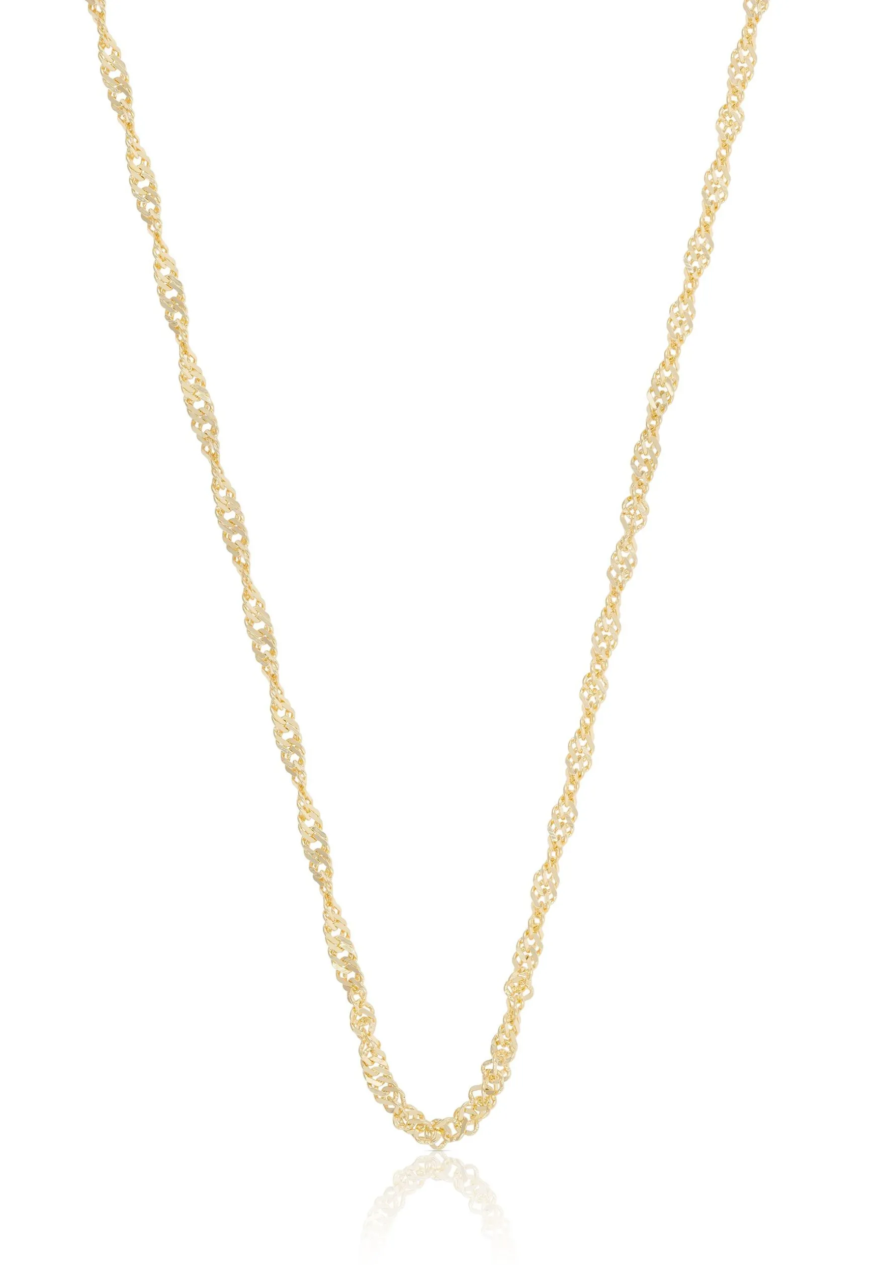 Collier Singapur Gelbgold 750, 1.8mm, 42cm