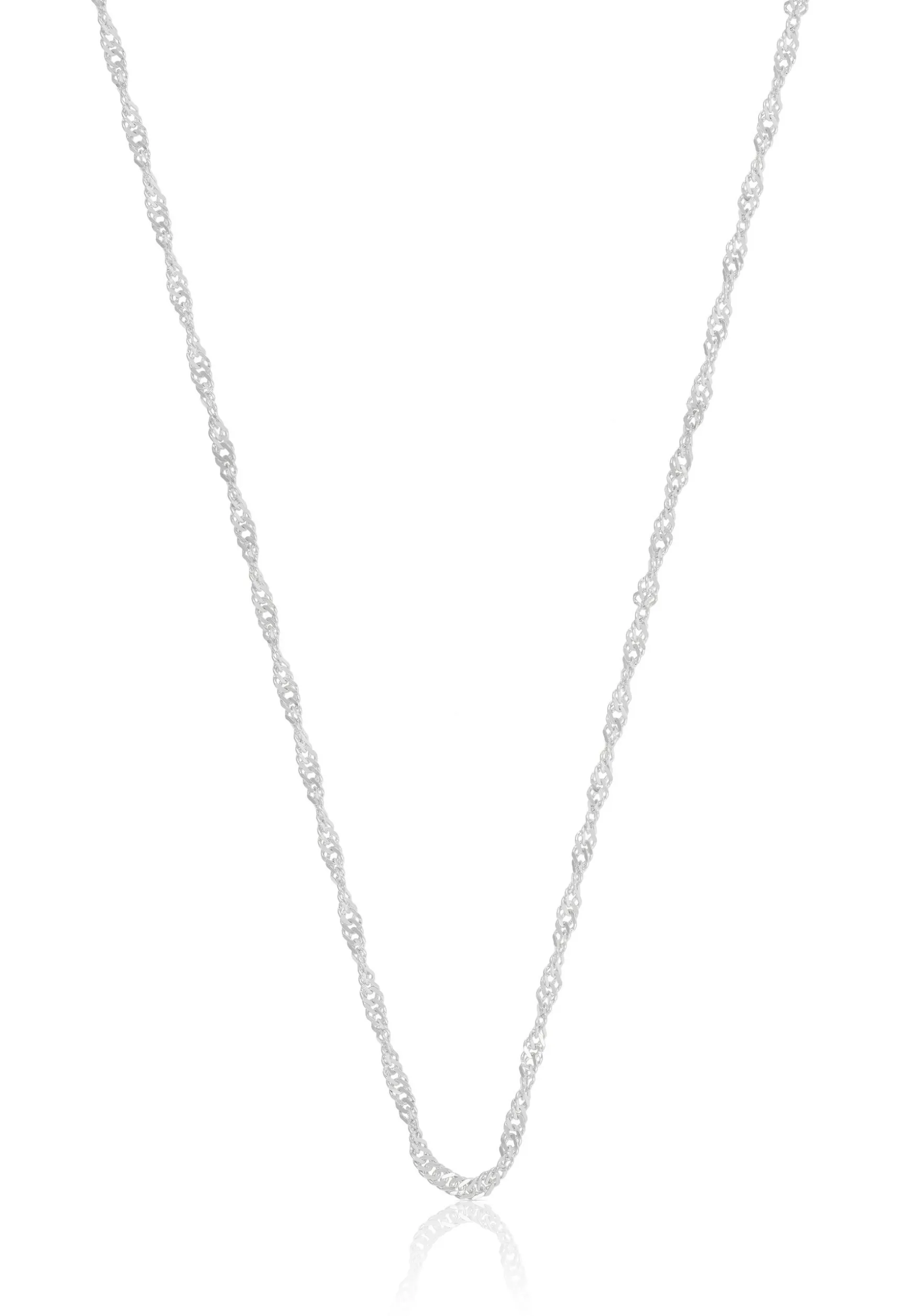 Collier Singapur Weissgold 375, 1.5mm, 55cm