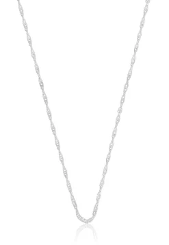 Collier Singapur Weissgold 750, 1.6mm, 50cm