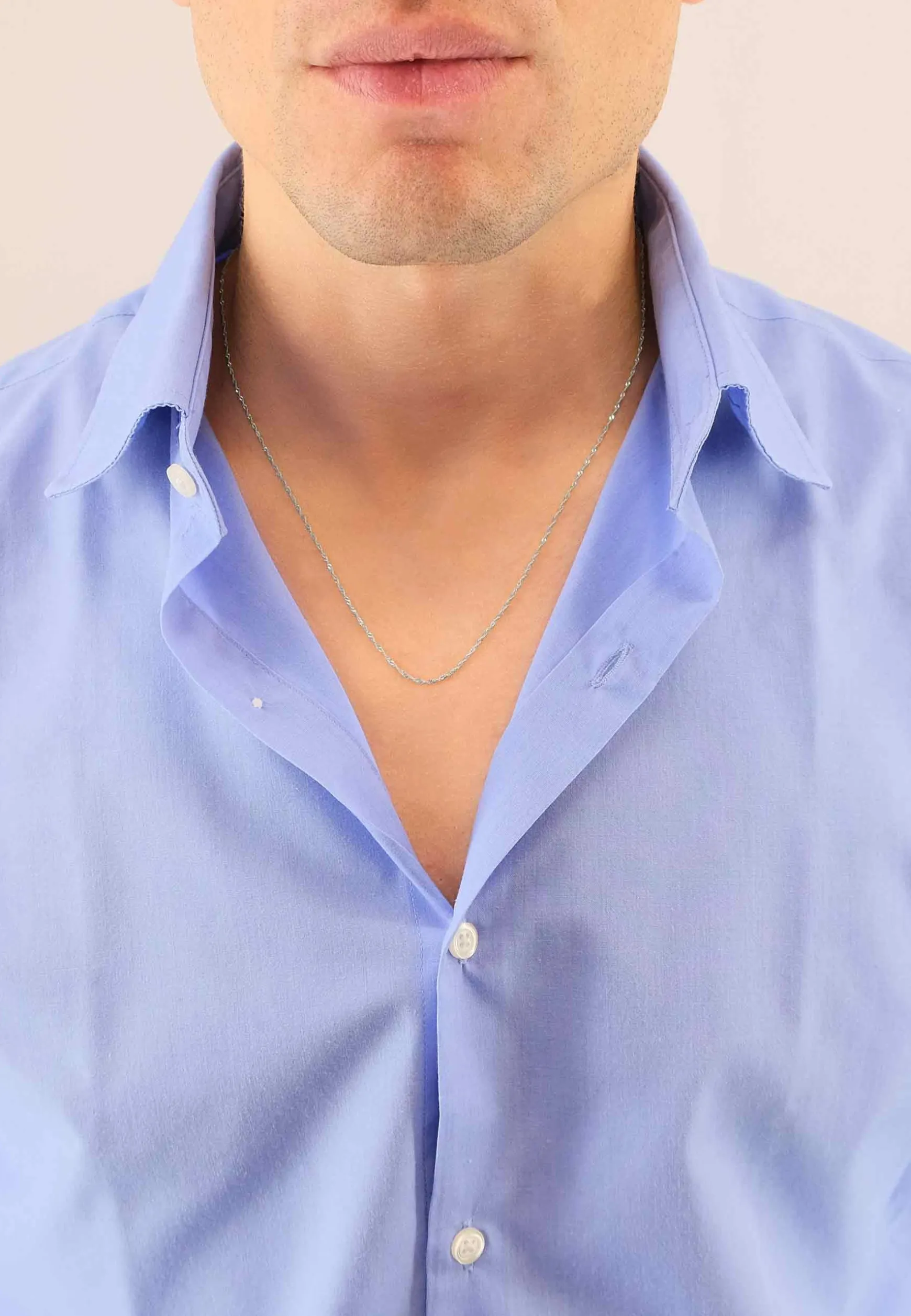 Collier Singapur Weissgold 375, 1.2mm, 40cm