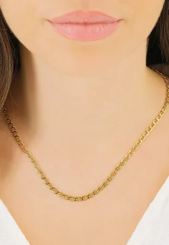 Collier Stäblipanzer Gelbgold 750, 4mm, 45cm