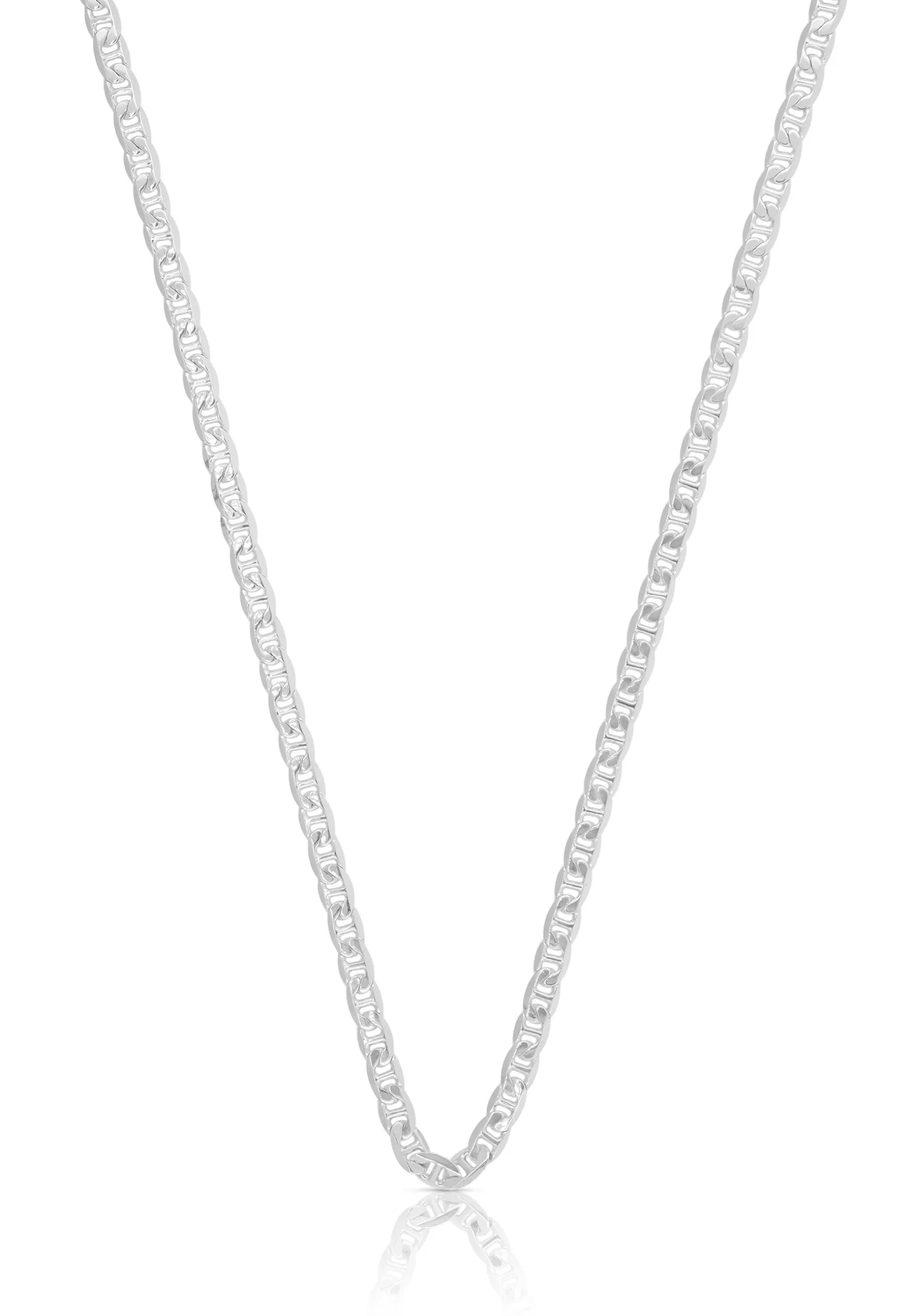 Collier Stäblipanzer Weissgold 750, 2.4mm, 45cm