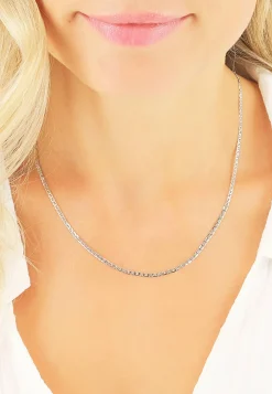 Collier Stäblipanzer Weissgold 750, 2.4mm, 42cm