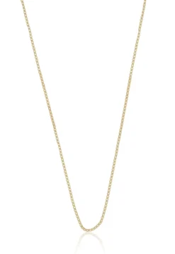 Collier Venezianer Gelbgold 750, 0.9mm, 40cm