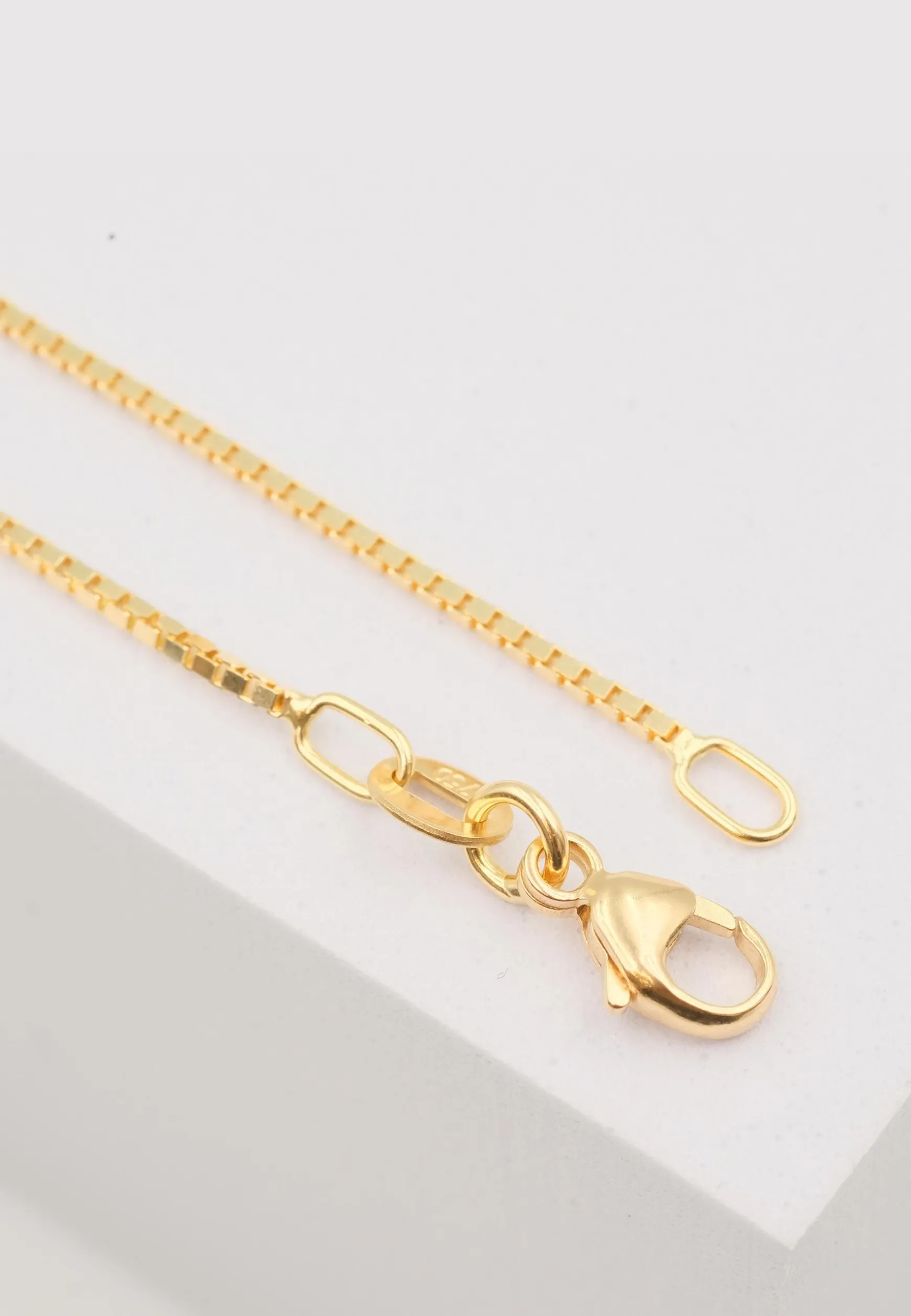 Collier Venezianer Gelbgold 750, 1mm, 40cm