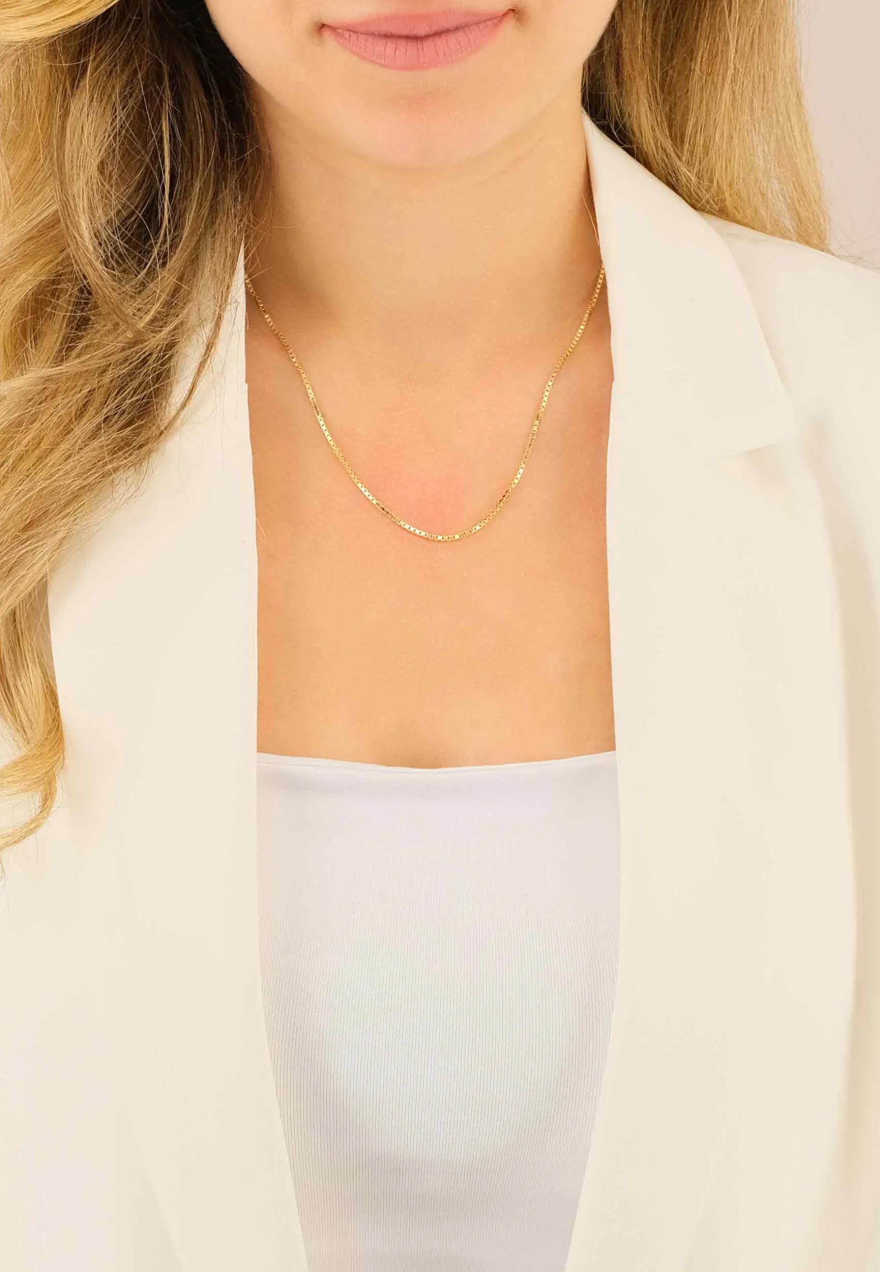 Collier Venezianer Gelbgold 375, 1.4mm, 42cm