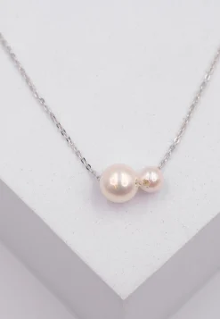 Collier Weissgold 750 Akoya Perle 5-8mm