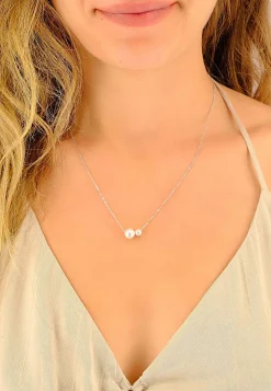 Collier Weissgold 750 Akoya Perle 5-8mm