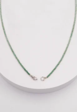 Collier Weissgold 750 Süsswasserperle 10-11mm Chalcedon