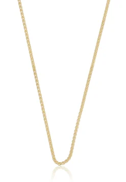 Collier Zopf Gelbgold 375, 1.65mm, 55cm