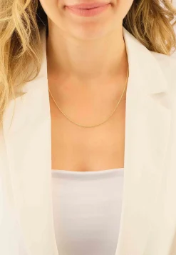 Collier Zopf Gelbgold 375, 1.2mm, 55cm