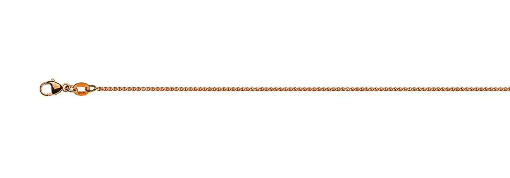 Collier Zopf Rotgold 750, 1.2mm, 40cm