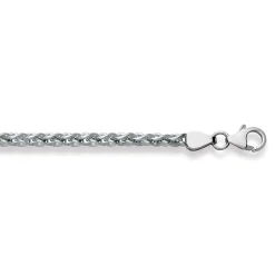 Collier Zopf Weissgold 750, 3.4mm, 42cm