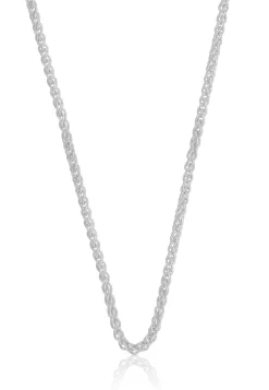 Collier Zopf Weissgold 750, 2.5mm, 55cm