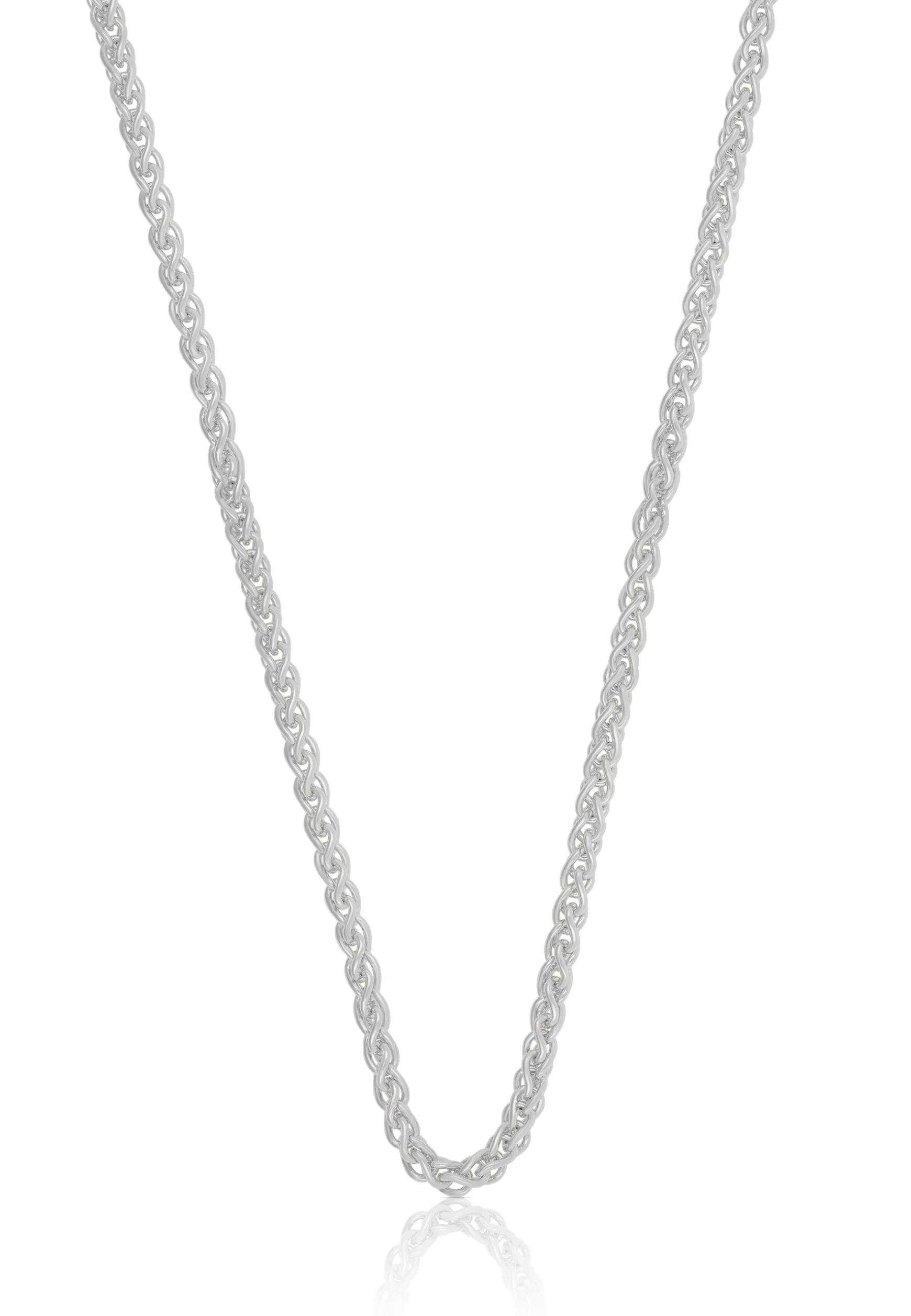 Collier Zopf Weissgold 750, 2.5mm, 55cm