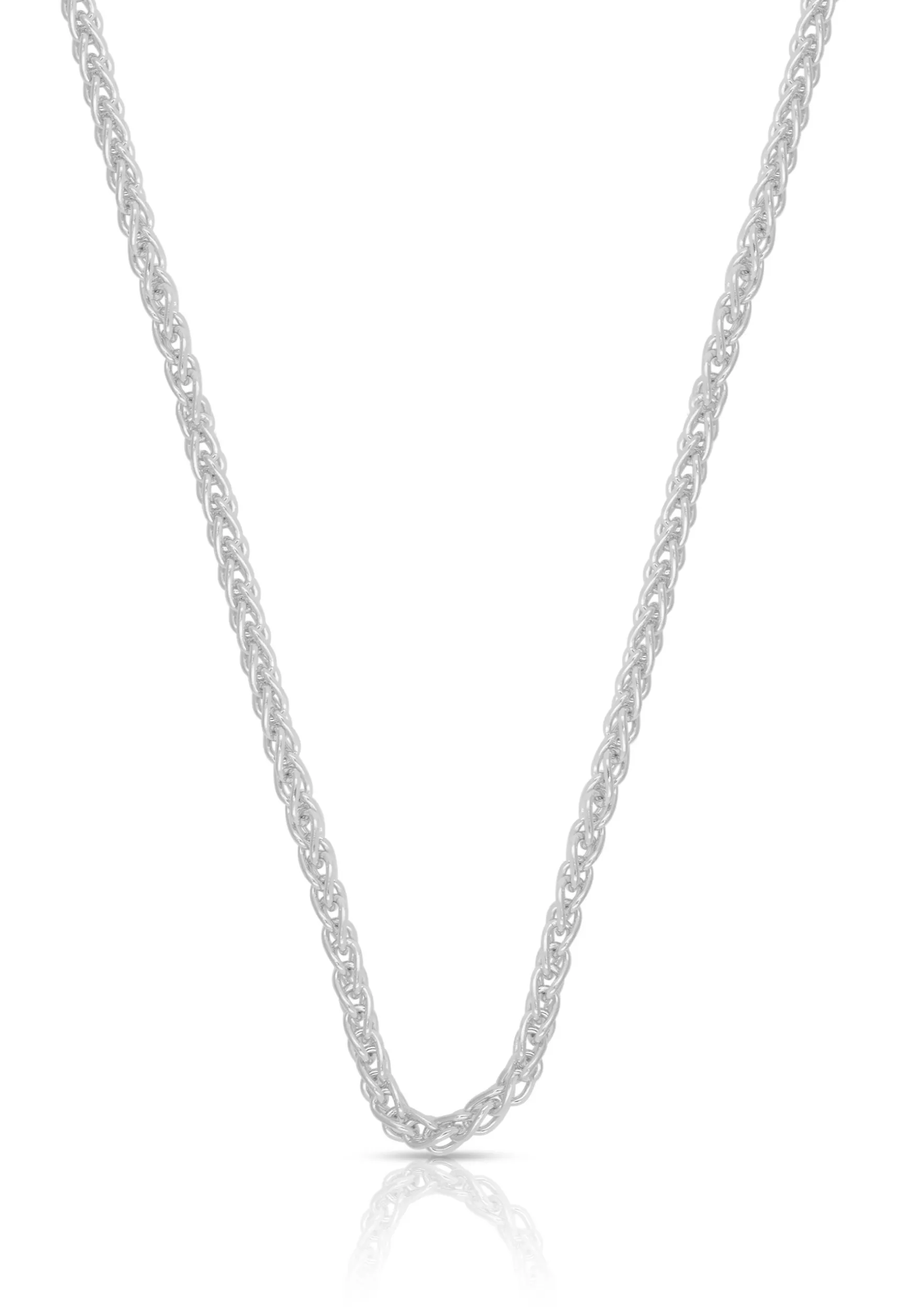 Collier Zopf Weissgold 750, 2.5mm, 42cm