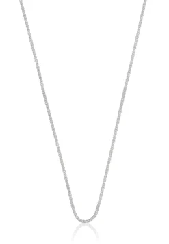 Collier Zopf Weissgold 750, 1.2mm, 38cm