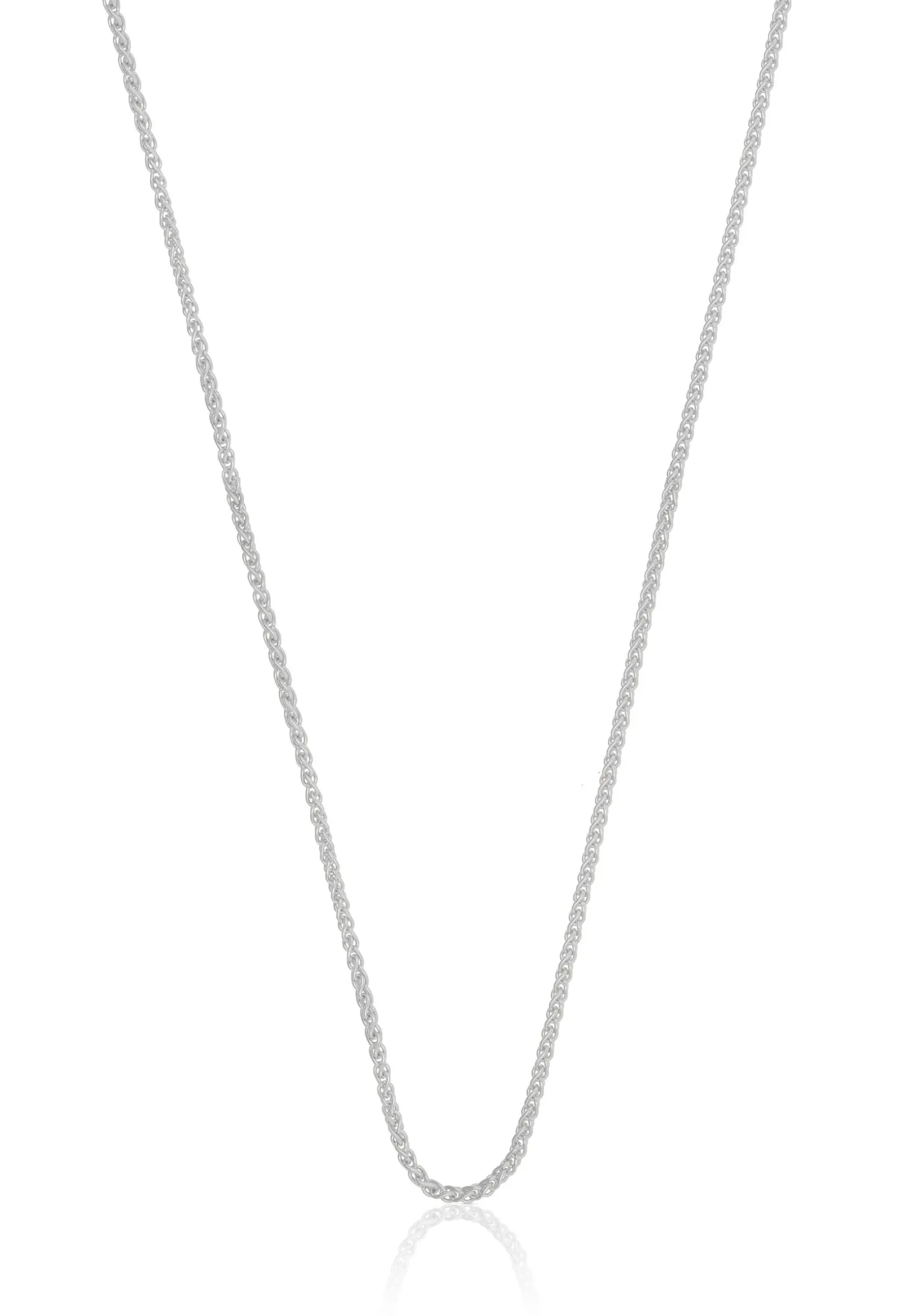 Collier Zopf Weissgold 750, 1.2mm, 38cm
