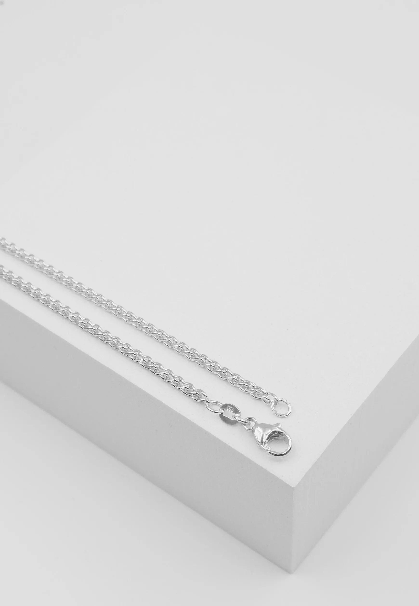 Collier Zopf Weissgold 750, 2.5mm, 55cm