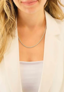 Collier Zopf Weissgold 750, 2.5mm, 55cm