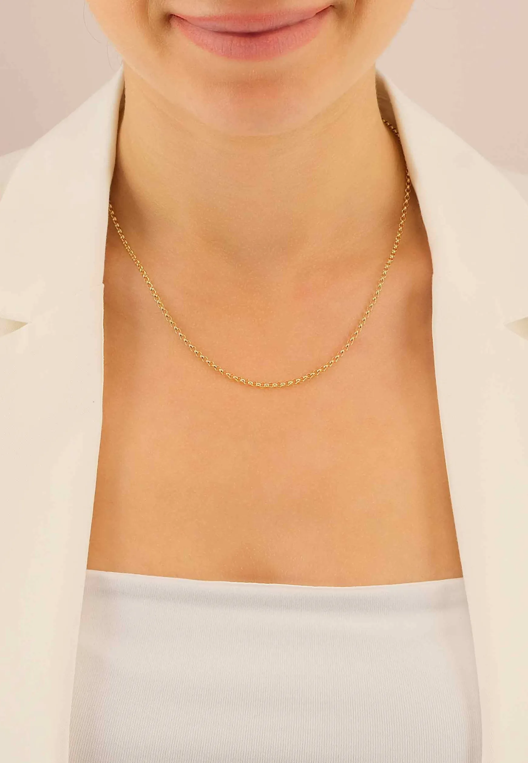 Collier Zopf Weissgold 750, 2.1mm, 50cm