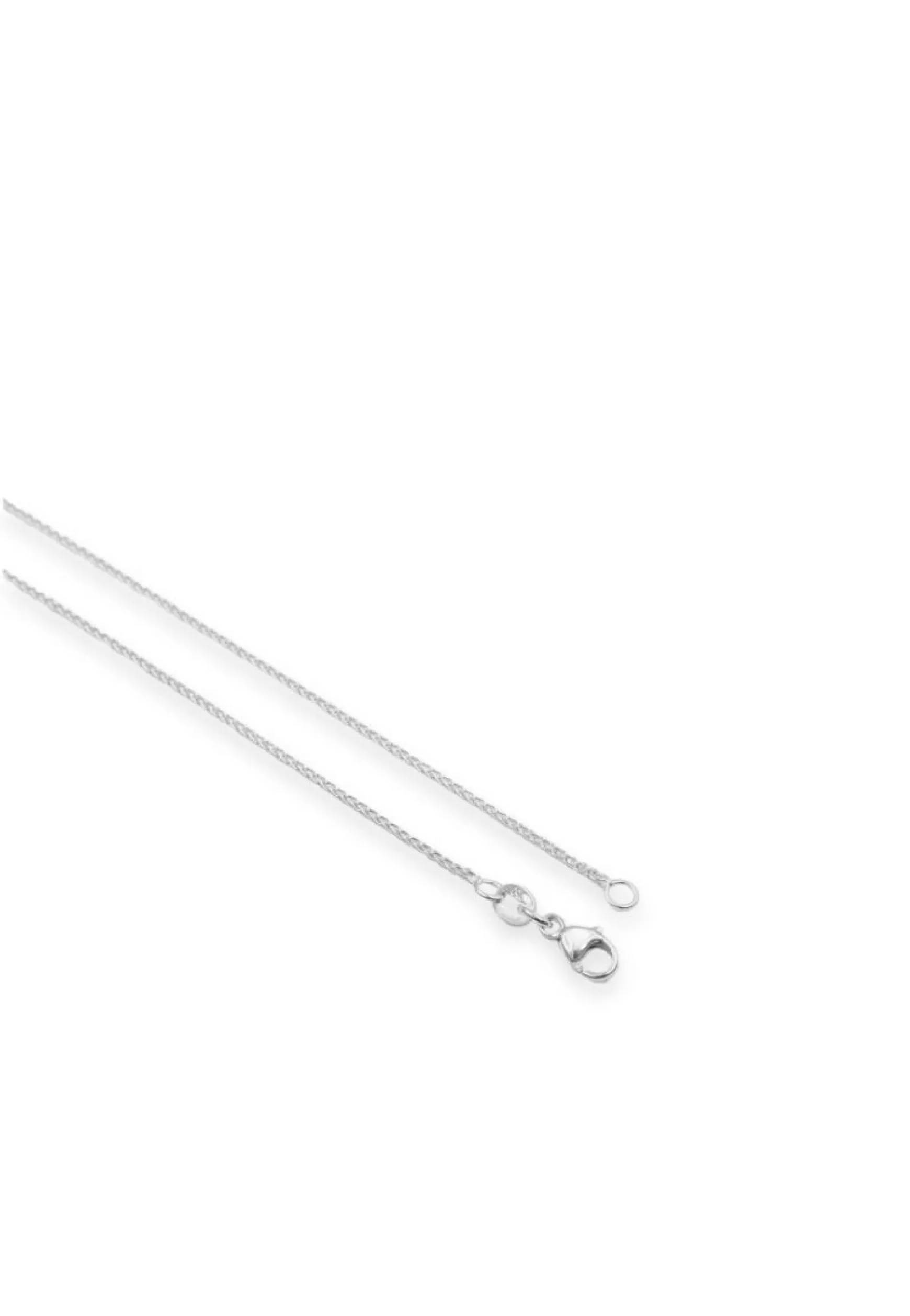 Collier Zopf Weissgold 750, 1.2mm, 38cm