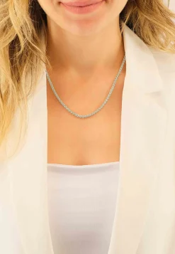 Collier Zopf Weissgold 750, 3.3mm, 45cm